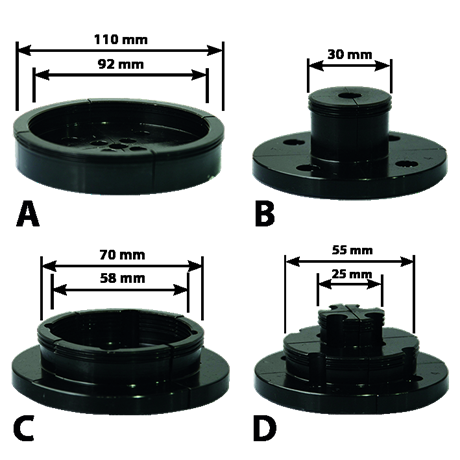 LEMAN - Coffret De 4 Machoires Pour Mandrin 1 LEMAN - Coffret De 4 Machoires Pour Mandrin