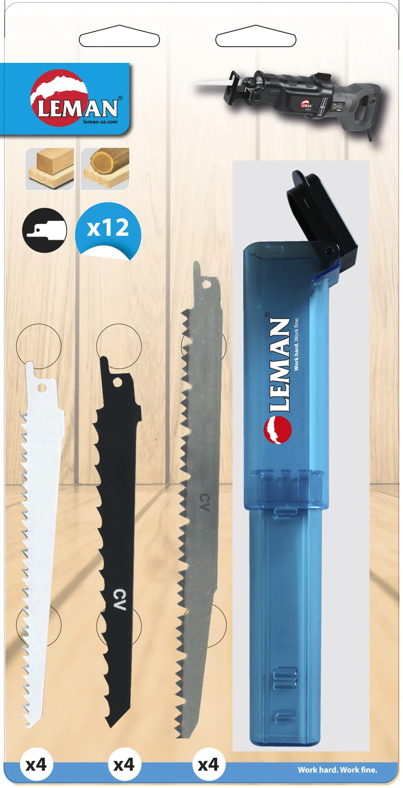 LEMAN - Assortiment De 12 Lames De Scie Sabre 1 LEMAN - Assortiment De 12 Lames De Scie Sabre