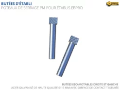 ETABLIS FRANCOIS - EBPRO Établi Bricoleur Avec 2 Presses Horizontales PH24 Et Poteaux De Serrage PM -Outillage Boutique ETABLIS FRANCOIS EBPRO etabli Bricoleur avec 2 Presses h 1
