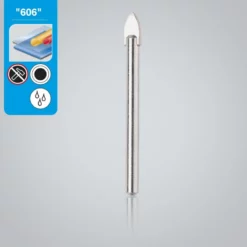 LEMAN Foret Faïence, Verre (Ø 5, 6, 8, 10 Mm) -Outillage Boutique Foret Faience verre 5 6 8 10 mm