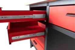 HOLZMANN - WT1700 Etabli Métallique De Travail 1700 Mm Avec Rangements 6 Tiroirs Et 1 Armoire -Outillage Boutique HOLZMANN WT1700 Etabli de travail avec rangements 3