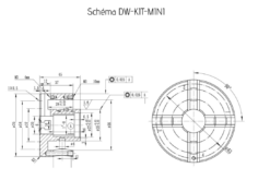 HOLZPROFI - DW-KIT-MINI Coffret Mandrin 4 Mors ø 70 Mm + Bague 1" X 8 TPI à M33 X 3,5 Mm -Outillage Boutique HOLZPROFI Coffret mandrin o70mm DW KIT MINI 1