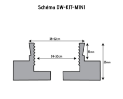 HOLZPROFI - DW-KIT-MINI Coffret Mandrin 4 Mors ø 70 Mm + Bague 1" X 8 TPI à M33 X 3,5 Mm -Outillage Boutique HOLZPROFI Coffret mandrin o70mm DW KIT MINI 2