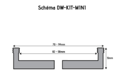 HOLZPROFI - DW-KIT-MINI Coffret Mandrin 4 Mors ø 70 Mm + Bague 1" X 8 TPI à M33 X 3,5 Mm -Outillage Boutique HOLZPROFI Coffret mandrin o70mm DW KIT MINI 6