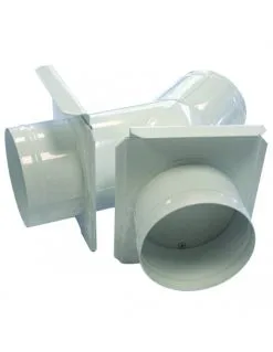 HOLZPROFI - Culotte à 2 Départs Entrée ø200 Mm Sortie ø150/150 Mm