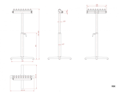 Holzprofi - RBK Servante à Rouleau Et à Billes (Hauteur : 1150 Mm Max) -Outillage Boutique Holzprofi RBK Servante a rouleau et a billes Hauteur 115 2
