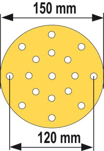 LEMAN - Lot De 50 Disques Velcro Brun Pour Ponceuse Orbitale Diamètre 150 Mm