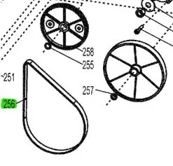 METABO - Courroie Plate Rep. 256 Pour HC 260 C 2,20 WNB -Outillage Boutique METABO Courroie plate rep 256 pour HC 260 C 2 20 WNB 344 2