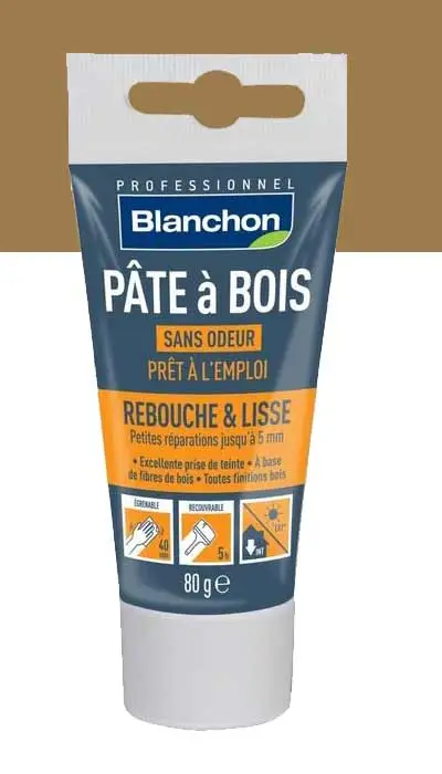 BLANCHON - Pâte à Bois - Rebouchage & Lissage - 80g - 250g - 500g - Différentes Teintes 7 BLANCHON - Pâte à Bois - Rebouchage & Lissage - 80g - 250g - 500g - Différentes Teintes – Image 7