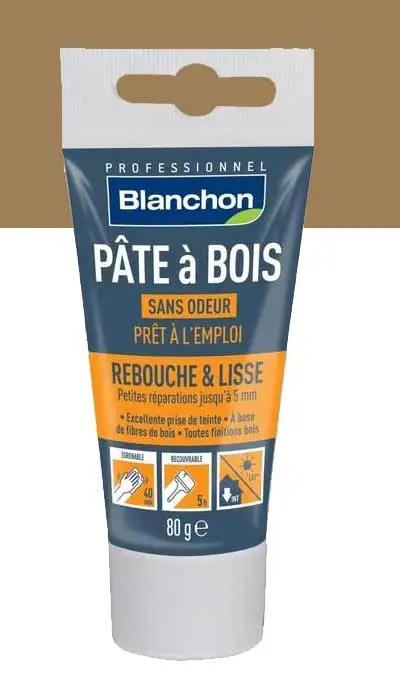 BLANCHON - Pâte à Bois - Rebouchage & Lissage - 80g - 250g - 500g - Différentes Teintes 10 BLANCHON - Pâte à Bois - Rebouchage & Lissage - 80g - 250g - 500g - Différentes Teintes – Image 10