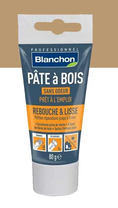 BLANCHON - Pâte à Bois - Rebouchage & Lissage - 80g - 250g - 500g - Différentes Teintes 12 BLANCHON - Pâte à Bois - Rebouchage & Lissage - 80g - 250g - 500g - Différentes Teintes – Image 12