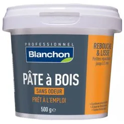 BLANCHON - Pâte à Bois - Rebouchage & Lissage - 80g - 250g - 500g - Différentes Teintes 17 BLANCHON - Pâte à Bois - Rebouchage & Lissage - 80g - 250g - 500g - Différentes Teintes -Outillage Boutique Pate a bois Blanchon en pot 1