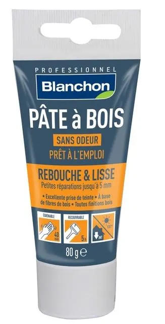 BLANCHON - Pâte à Bois - Rebouchage & Lissage - 80g - 250g - 500g - Différentes Teintes 3 BLANCHON - Pâte à Bois - Rebouchage & Lissage - 80g - 250g - 500g - Différentes Teintes – Image 3