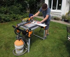 TRITON - TWX7 - Workcentre - Poste De Travail Modulaire Multi-fonctions -Outillage Boutique TWX7 avec module banc de scie et aspirateur triton