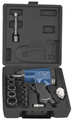 SCHEPPACH - Visseuse à Choc Pneumatique Avec Outils Et Mallette - Rotation Droite Et Gauche -Outillage Boutique Visseuse a Choc Pneumatique 7906100717 Scheppach