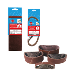 Leman - Lot De 10 Bandes Abrasives Pour Ponceuse Portative (différentes Dimensions)