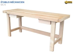 ETABLIS FRANCOIS ÉTABLIS FRANÇOIS - MCN Etabli Mécanicien De Qualité Professionnelle Avec Largeur Plateau 700 Mm Et 2 Tiroirs -Outillage Boutique eTABLIS FRANcOIS MCN Etabli mecanicien de qualite profes 1