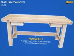 ETABLIS FRANCOIS ÉTABLIS FRANÇOIS - MCN Etabli Mécanicien De Qualité Professionnelle Avec Largeur Plateau 700 Mm Et 2 Tiroirs -Outillage Boutique eTABLIS FRANcOIS MCN Etabli mecanicien de qualite profes 2