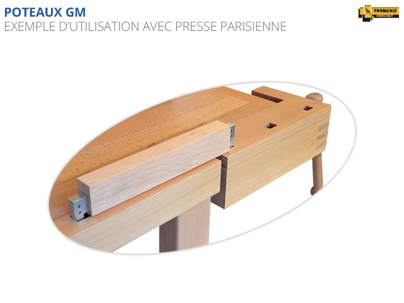 ETABLIS FRANCOIS ÉTABLIS FRANÇOIS - PM Paire De Poteaux De Serrage Petit Modèle ø15 Mm - Acier Galvanisé 2 ETABLIS FRANCOIS ÉTABLIS FRANÇOIS - PM Paire De Poteaux De Serrage Petit Modèle ø15 Mm - Acier Galvanisé – Image 2