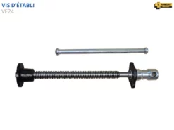 ETABLIS FRANCOIS ÉTABLIS FRANÇOIS - VE24 Vis De Serrage Filetage Trapézoïdal (Ø 24 Mm, Pas De 5 Mm) -Outillage Boutique eTABLIS FRANcOIS VE 24 Vis d etabli o24 mm VE24 1