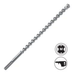 LEMAN Foret SDS Max - 4 Taillants - Béton Armé (différents Diamètres Disponibles)