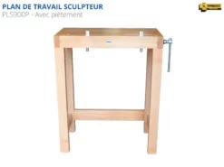 ETABLIS FRANCOIS ÉTABLIS FRANÇOIS - PLS900 Plan De Travail Pour Sculpteur -Outillage Boutique site PLS900 SPE